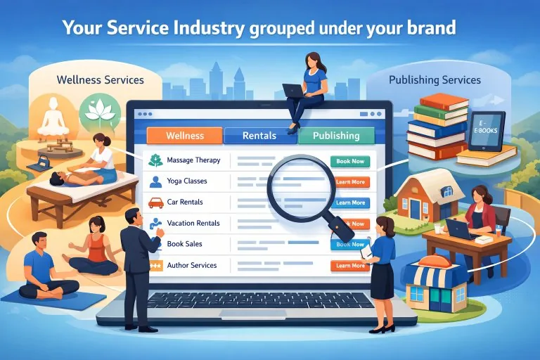 Your Service Industry Grouped Under Your Brand